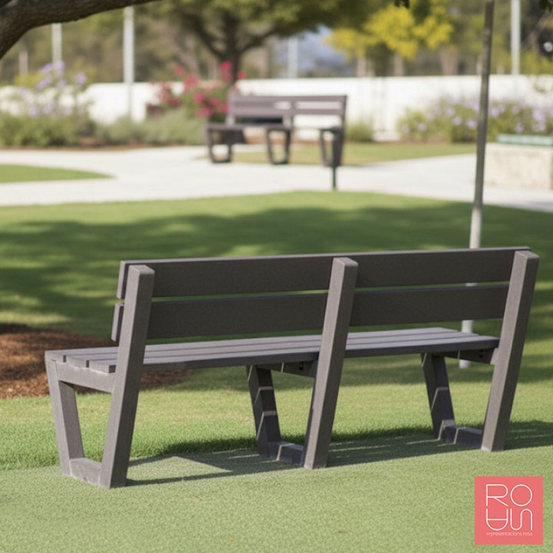 Banc de plàstic reciclat model Eva | Sostenible